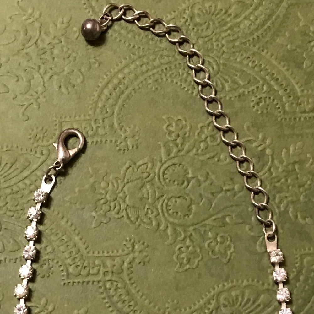 Necklace and Bracelet Set - rhinestones and silver tone - Picture 4 of 6